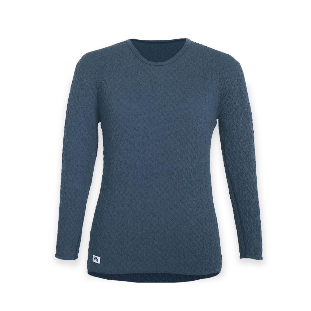 【正規品】ひだまり肌着 チョモランマ 婦人長袖丸首インナー Ｍ　QMS821