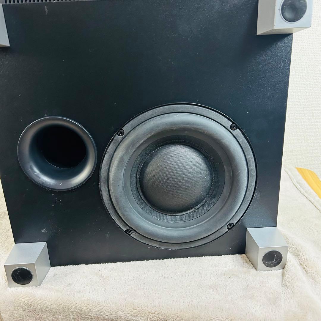 Pioneer S-51W パワードサブウーファー ブラック RCAケーブル付き