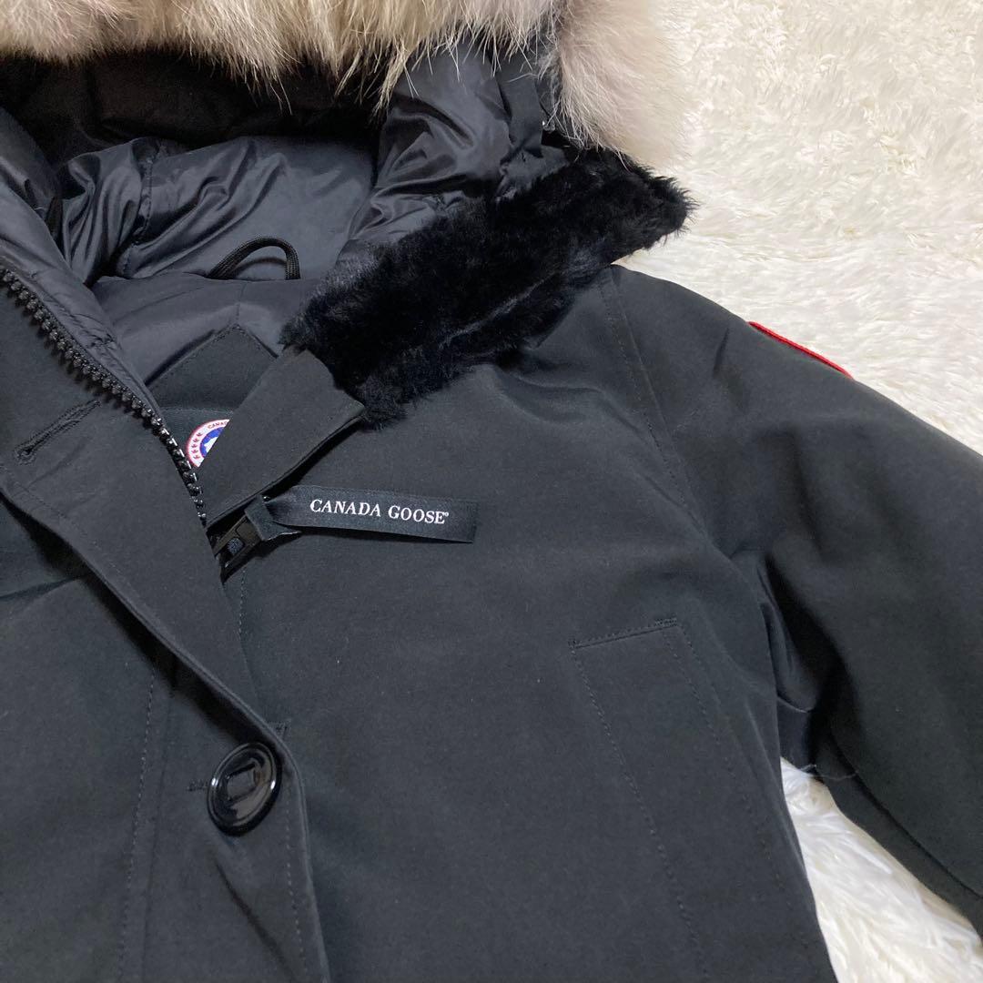 大人気 美品 カナダグース ダウンコート ブロンテ S リアルファー ブラック