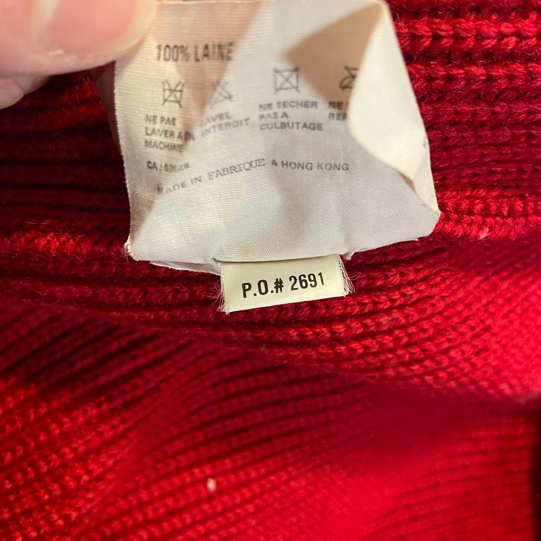 90s patagonia シャモニーガイドセーター レッド XL ウールニット