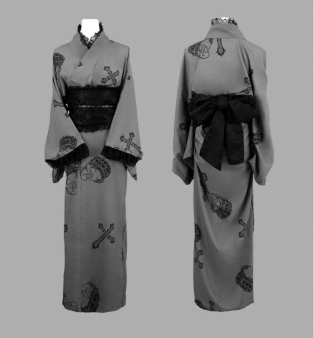 dim moire ディムモア浴衣セット【Gray】