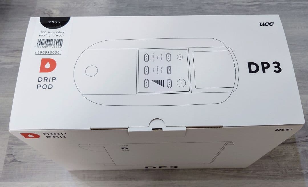 UCCユーシーシードリップポッド 一 コーヒーマシン DP3 カプセル ブラウン