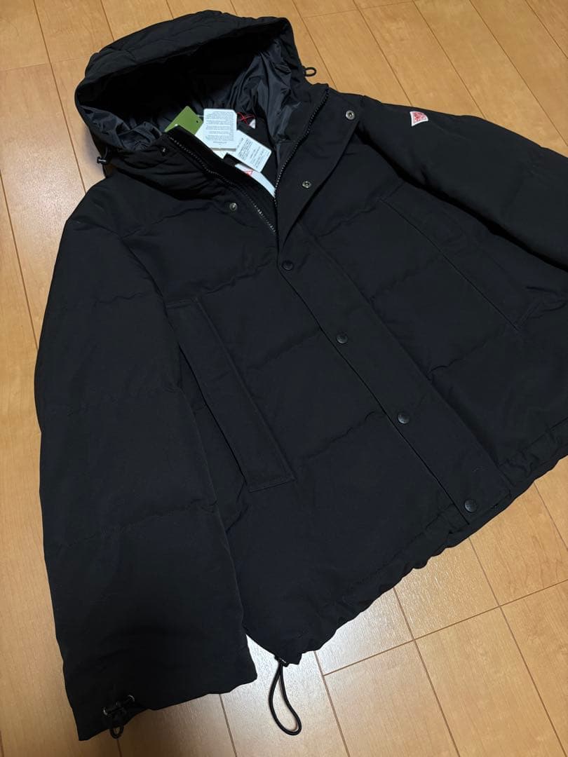DOWN ダントン フード ダウンジャケット ブラック XS 新品タグ付