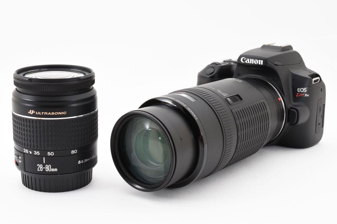 動画/保証/Wi-Fi/canon kiss x10標準&望遠ダブルレンズセット