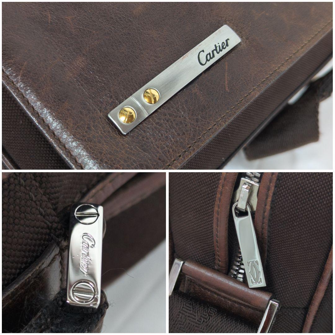 【美品】 カルティ サントス メッセンジャーバッグ ブラウン