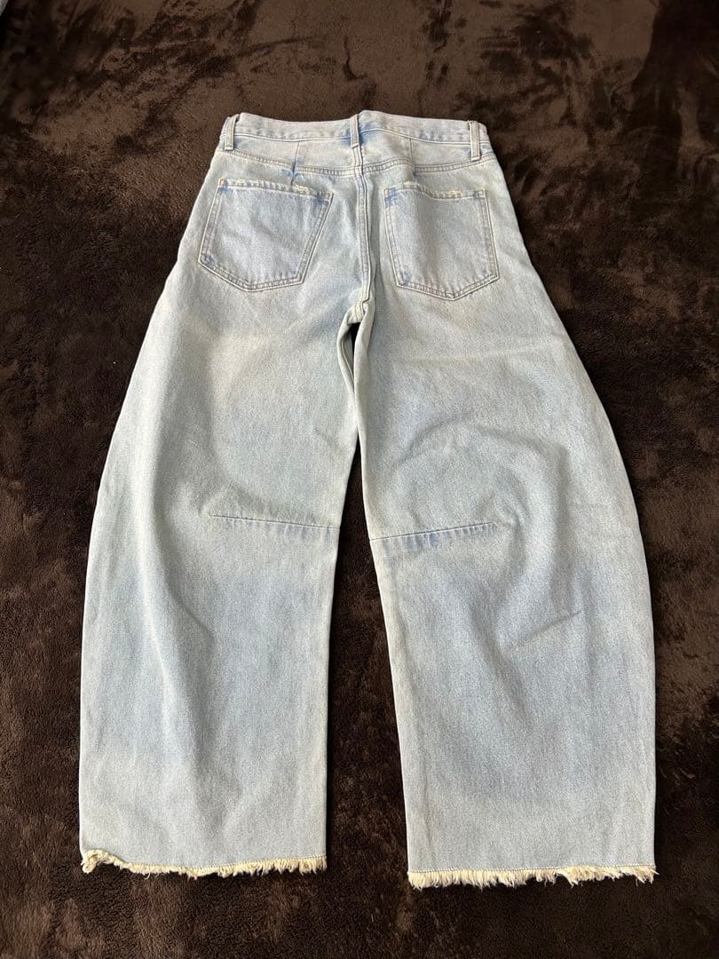 DOU DOUドゥドゥ　ダメージカープデニム　38 新品未使用タグ付
