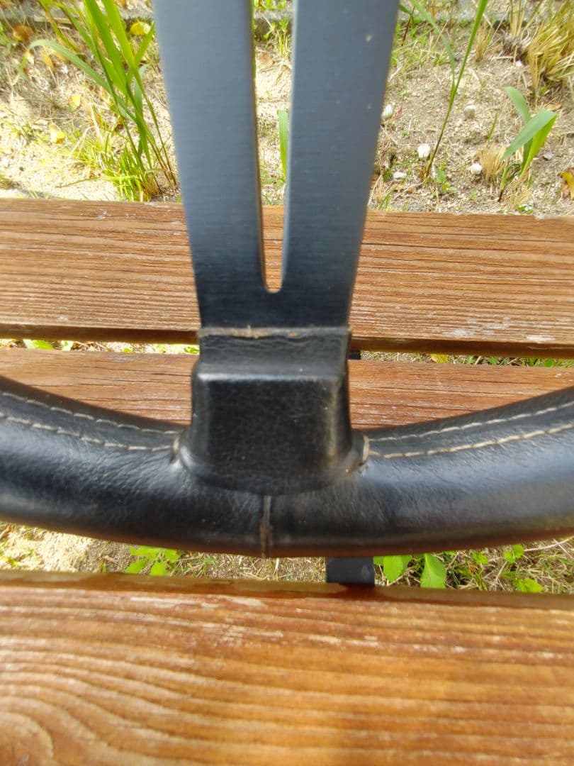 ぱぴこ！アメリカ製グランツ（GRANT）革巻きGTステアリングボス付当時物