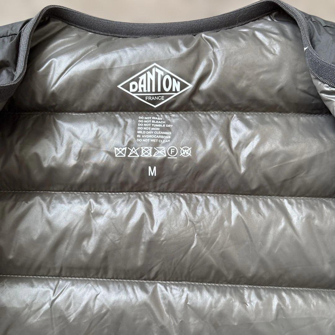 ダントン　クルーネック　インナーダウンジャケット　メンズ