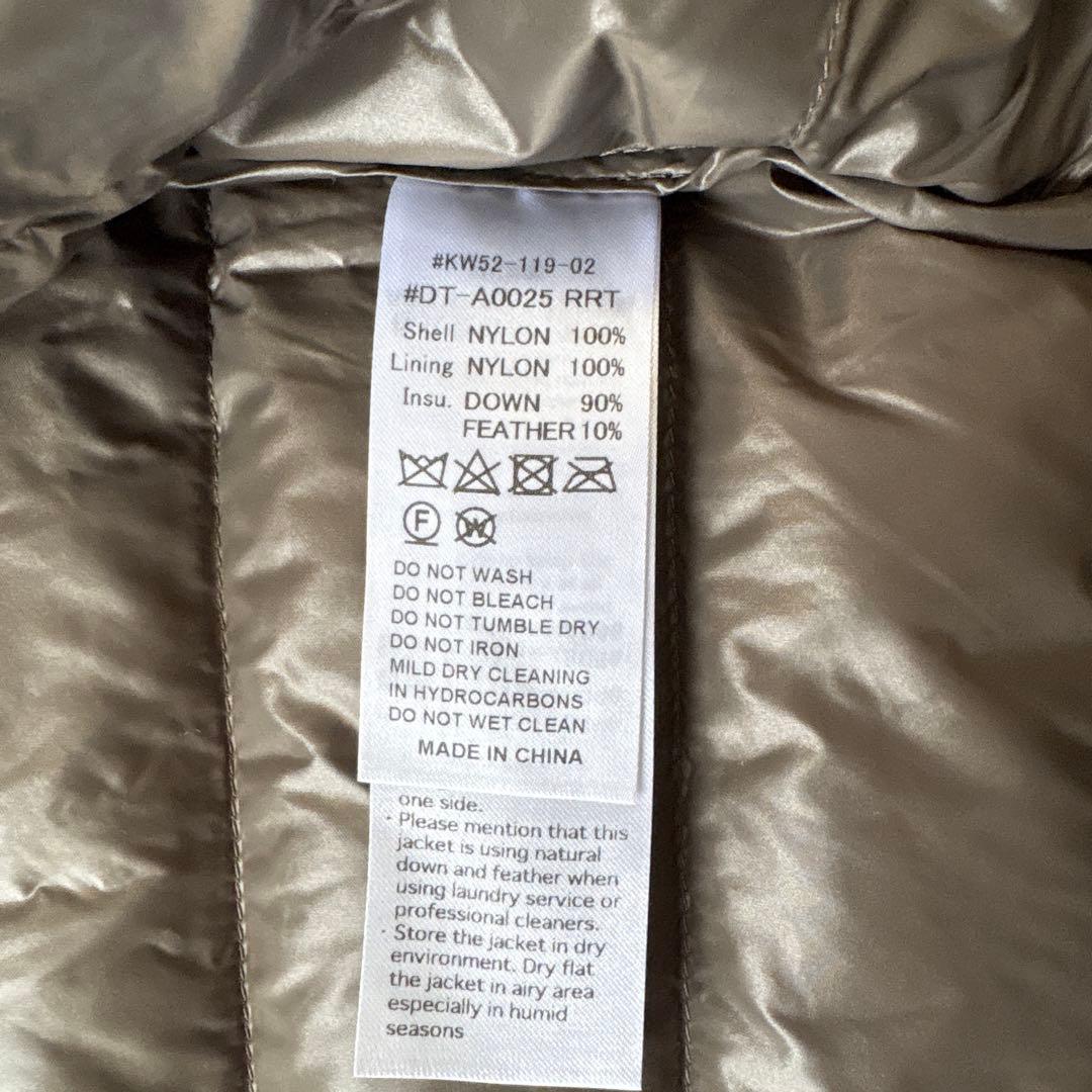 ダントン　クルーネック　インナーダウンジャケット　メンズ