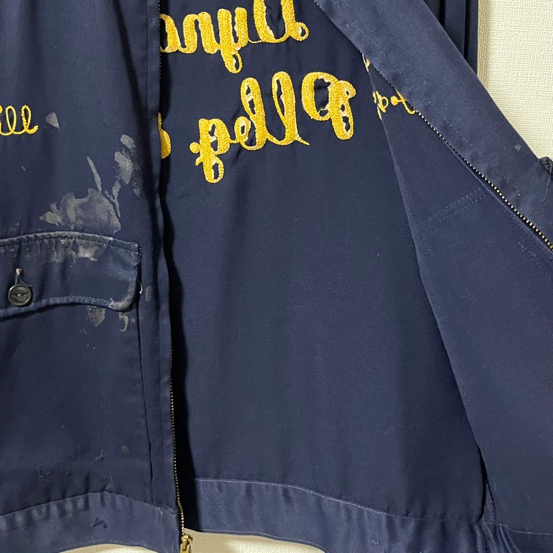 vintage ワークジャケット 古着 チェーンステッチ