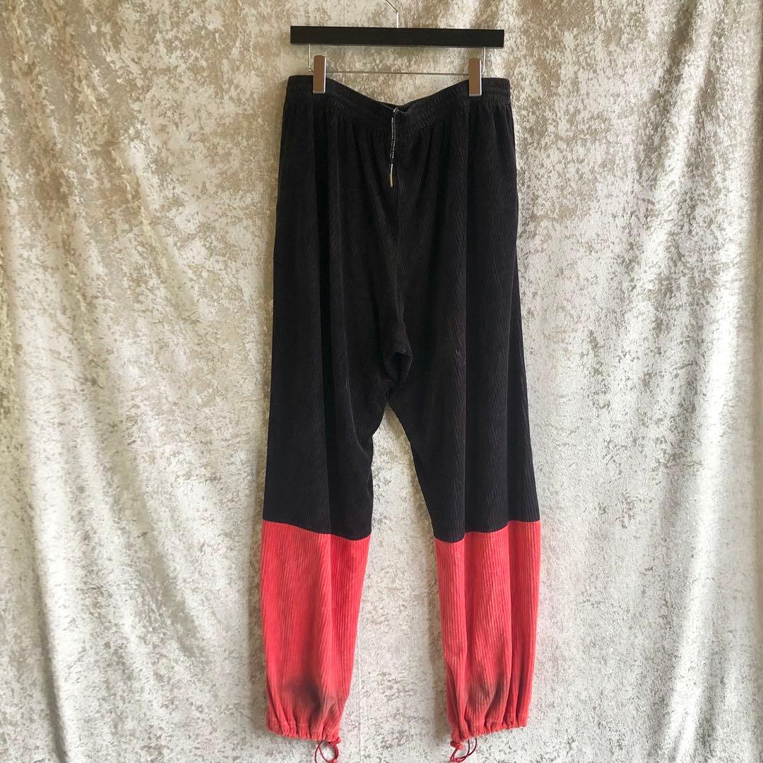 00s NIKE / パンツ 別珍 バイカラー 刺繍 ナイキ デザイン古着