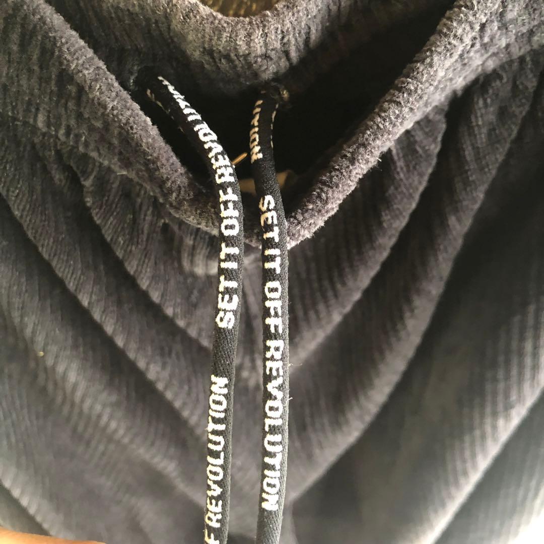 00s NIKE / パンツ 別珍 バイカラー 刺繍 ナイキ デザイン古着