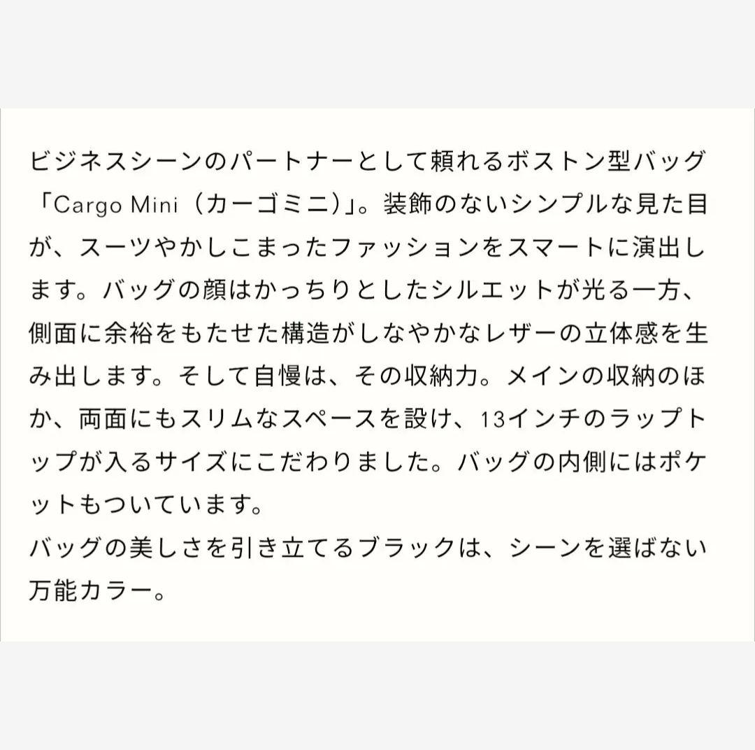 「VASIC」 CARGO MINI カラートープ