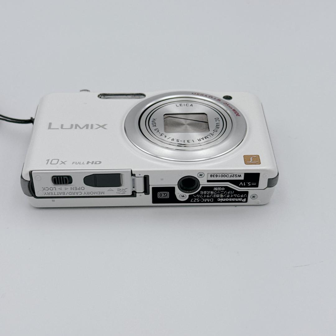 【概ね美品】Panasonic LUMIX DMC-SZ7 ホワイト デジカメ