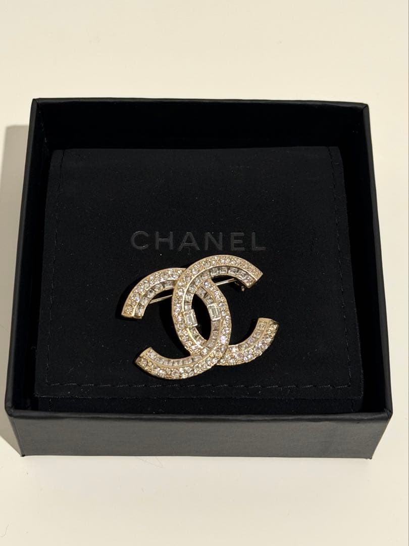 ☆早い者勝ち☆CHANEL シャネルブローチ シャンパンゴールド【美品】