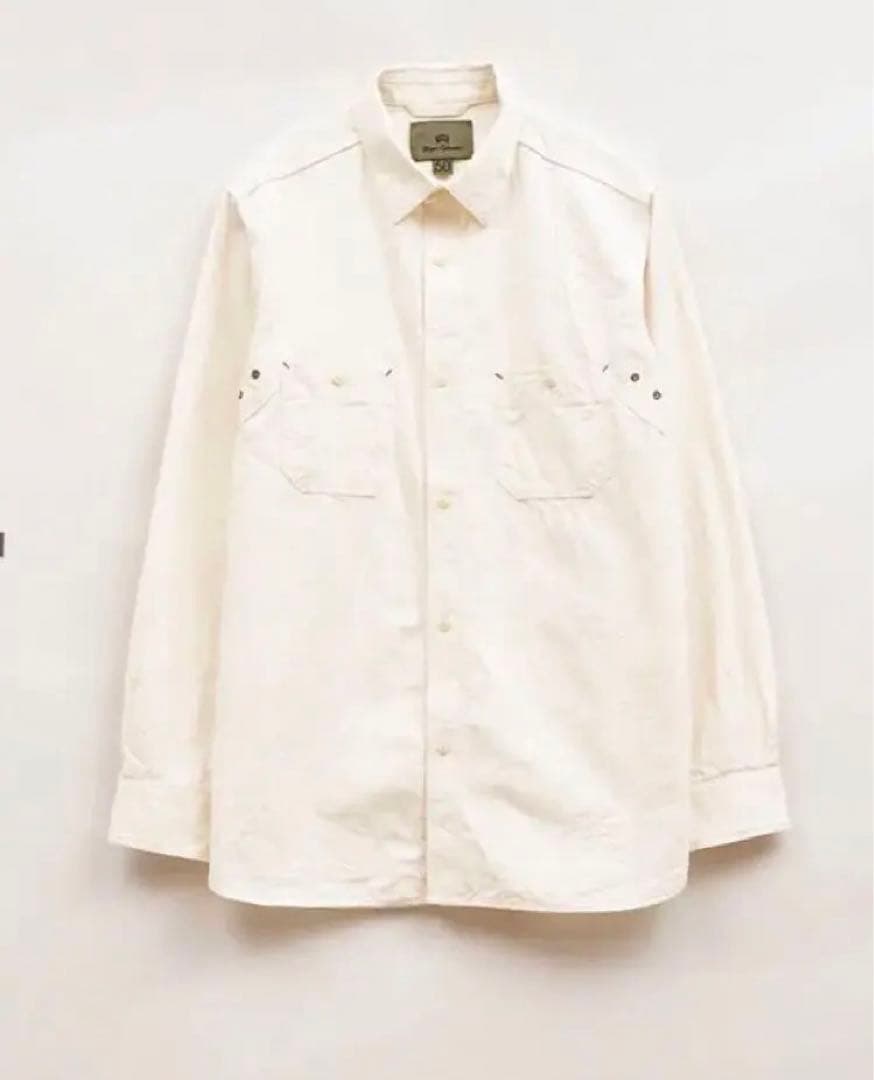 NIGEL CABOURN メディカルシャツ アイボリー ナイジェルケーボン