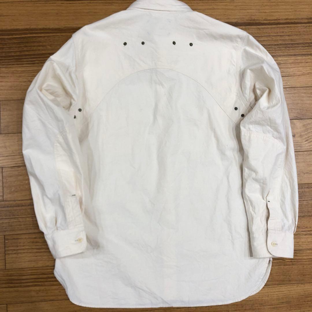 NIGEL CABOURN メディカルシャツ アイボリー ナイジェルケーボン