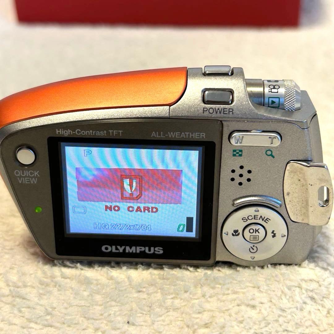 【極美品 動作確認済】オリンパス μ-mini digital ベルベットレッド