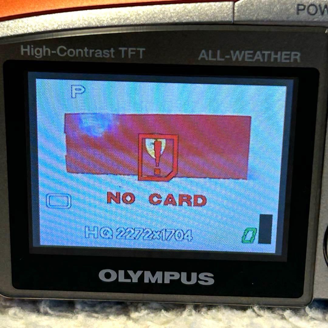 【極美品 動作確認済】オリンパス μ-mini digital ベルベットレッド