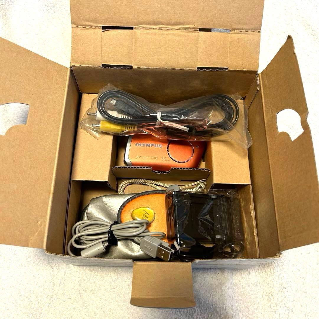 【極美品 動作確認済】オリンパス μ-mini digital ベルベットレッド