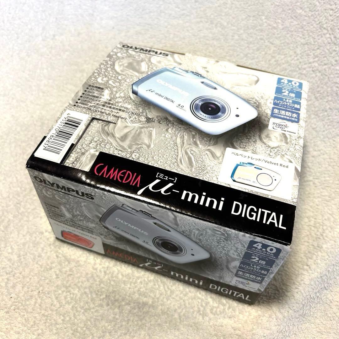 【極美品 動作確認済】オリンパス μ-mini digital ベルベットレッド