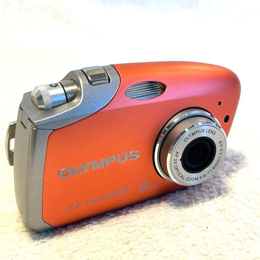 【極美品 動作確認済】オリンパス μ-mini digital ベルベットレッド