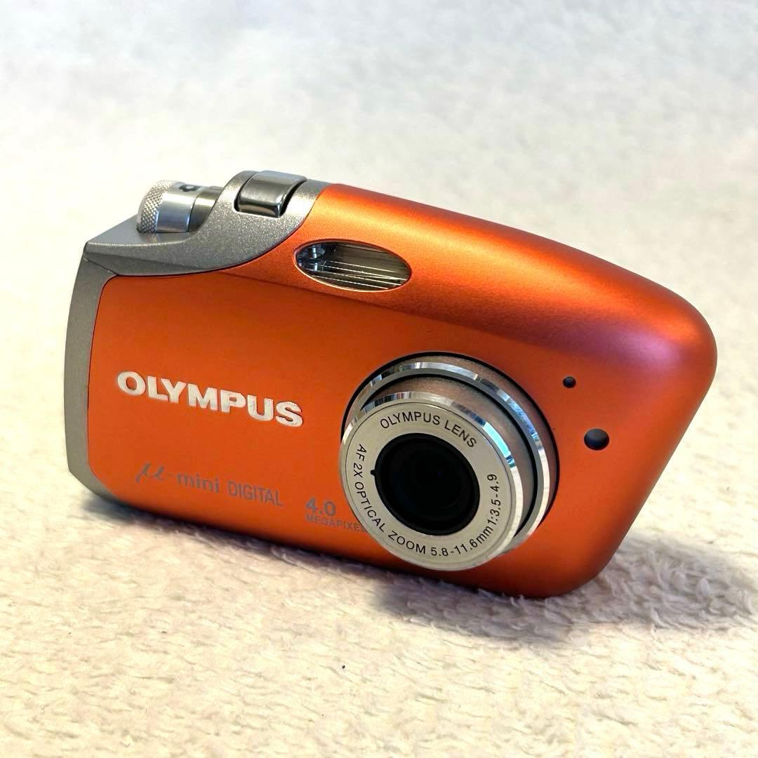 【極美品 動作確認済】オリンパス μ-mini digital ベルベットレッド