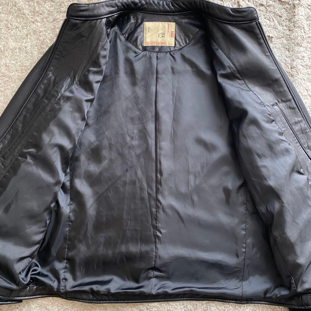 極美品✨ナノユニバース レザージャケット ライダース ブラック 黒 Lサイズ