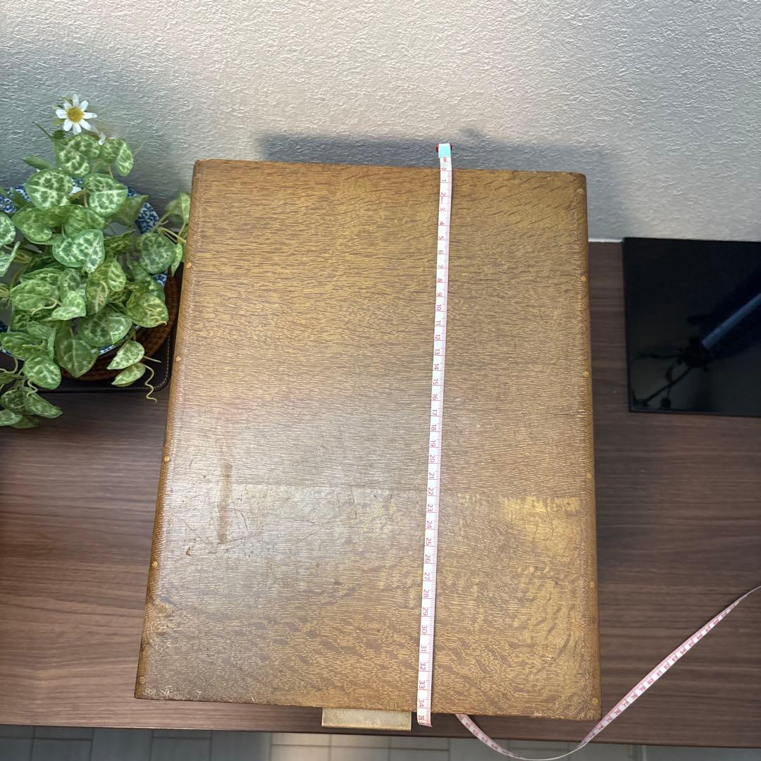 F*y様 木製レターケース　引き出し　6段収納　昭和レトロ　書類入れ　小物入れ