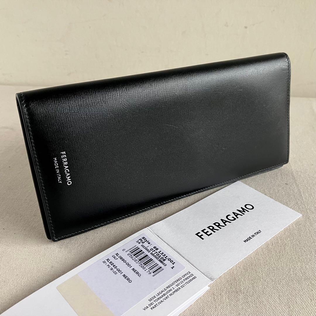 小物 FERRAGAMO Wallet Black Leather NERO