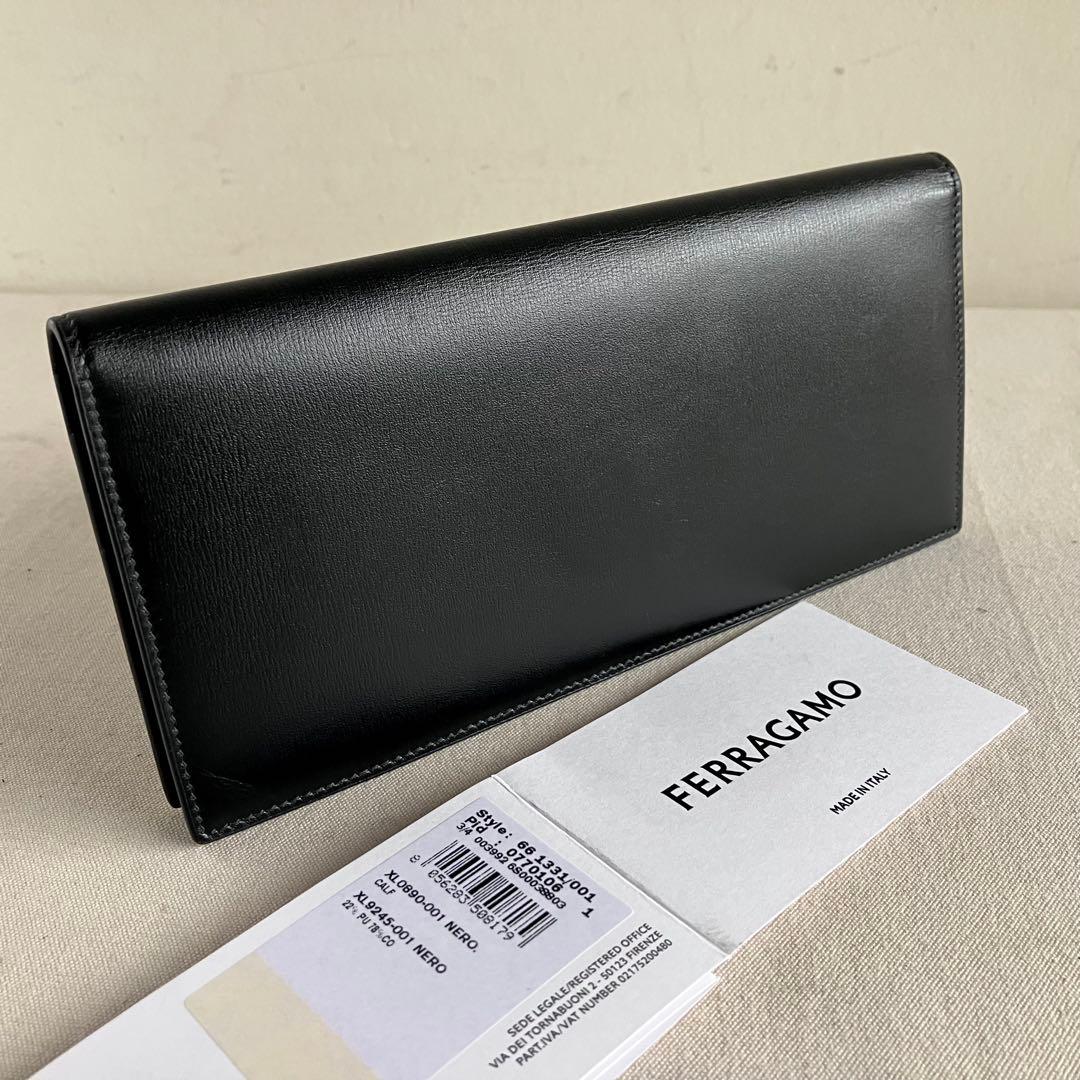 小物 FERRAGAMO Wallet Black Leather NERO