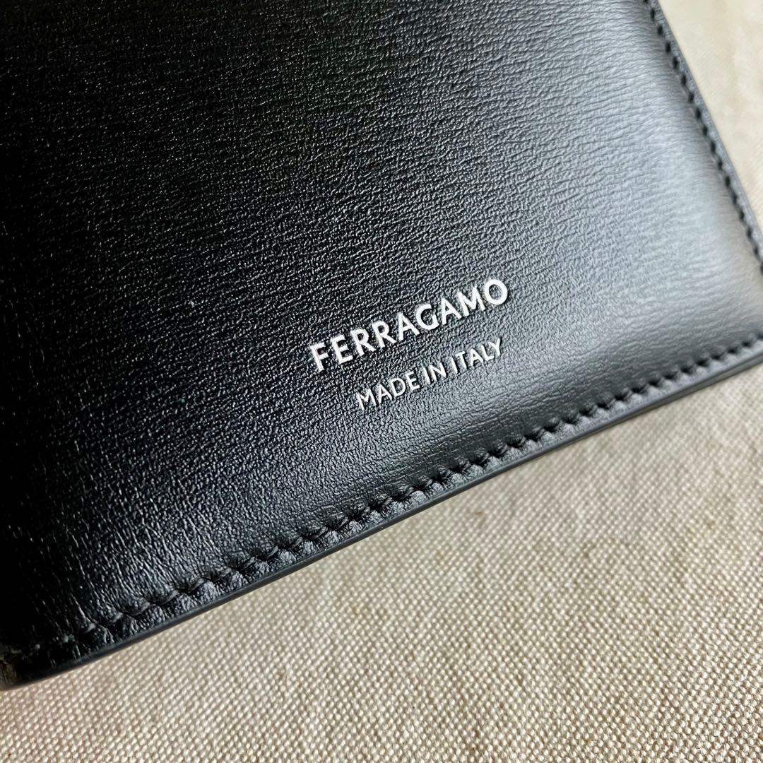 小物 FERRAGAMO Wallet Black Leather NERO