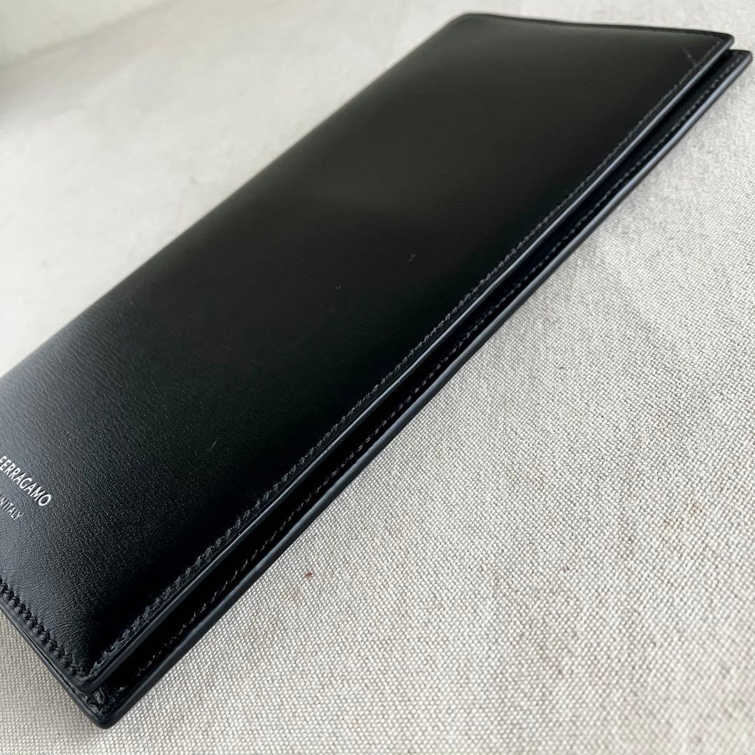 小物 FERRAGAMO Wallet Black Leather NERO
