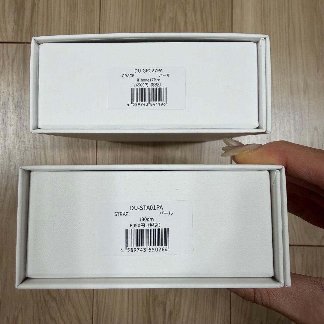 新品未使用【DEMIU】iPhone17Proストラップセット