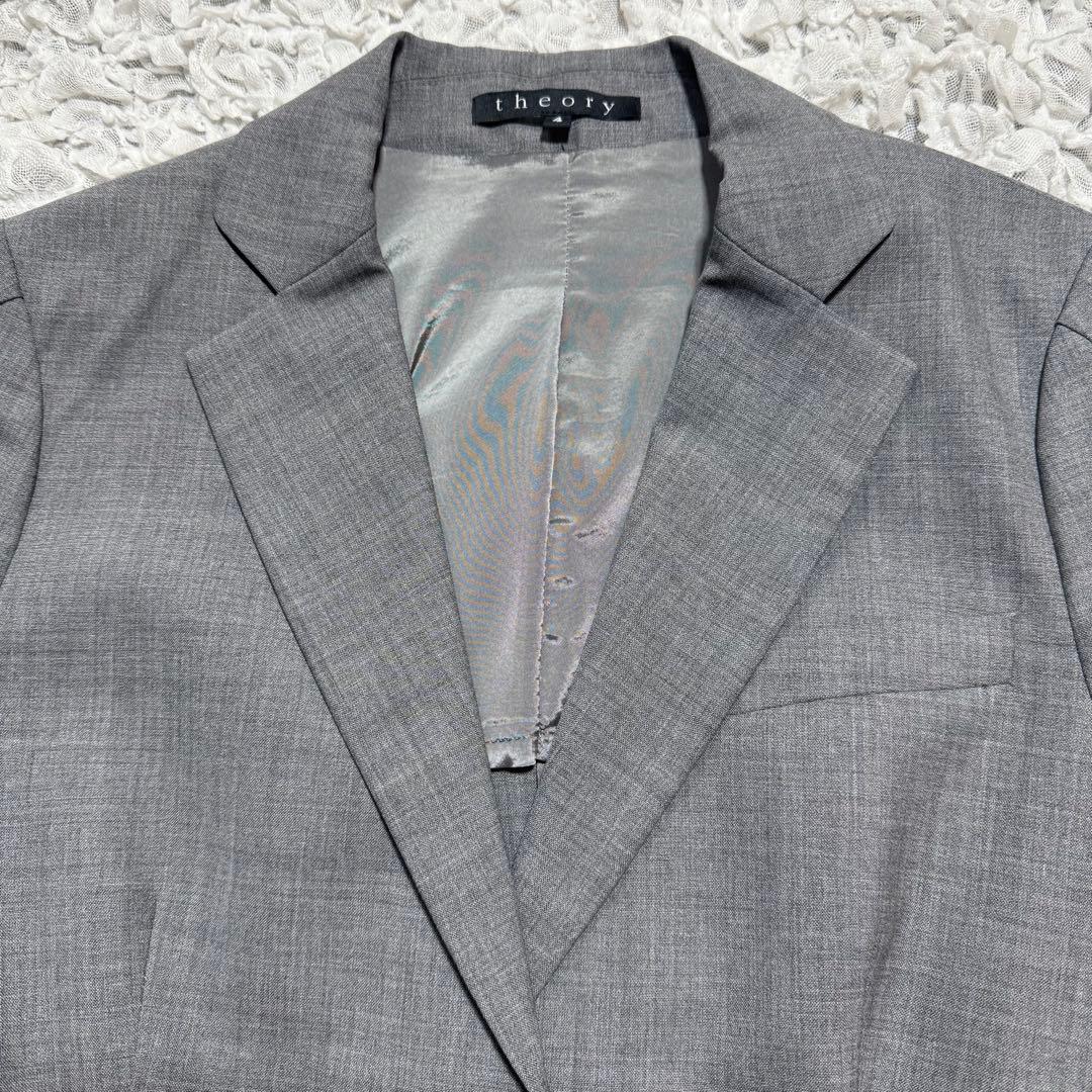 【セオリー】パンツスーツ　ビジネススーツ　セットアップ　背抜き　ブーツカット