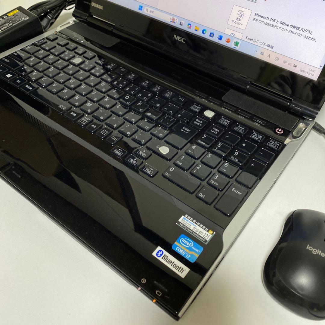 Windows11 オフィス付きCorei7 SSD256GB NECノートPC