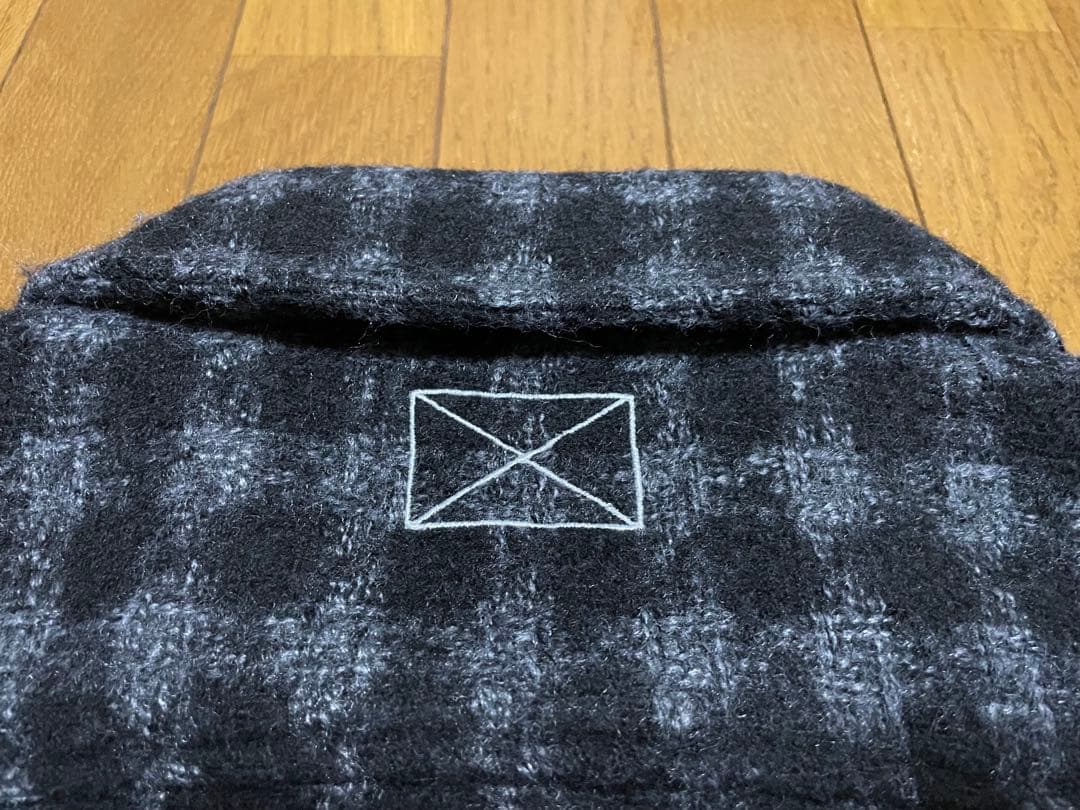 MLVINCE MILITARY CHECK JACKET 黒 Lサイズ