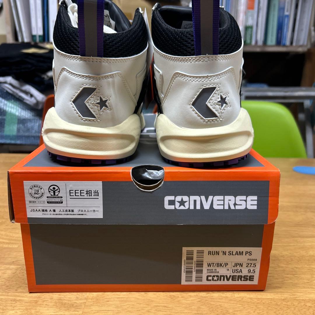 CONVERSE CPDモデル 安全靴 27.5 ホワイト/ブラック/パープル