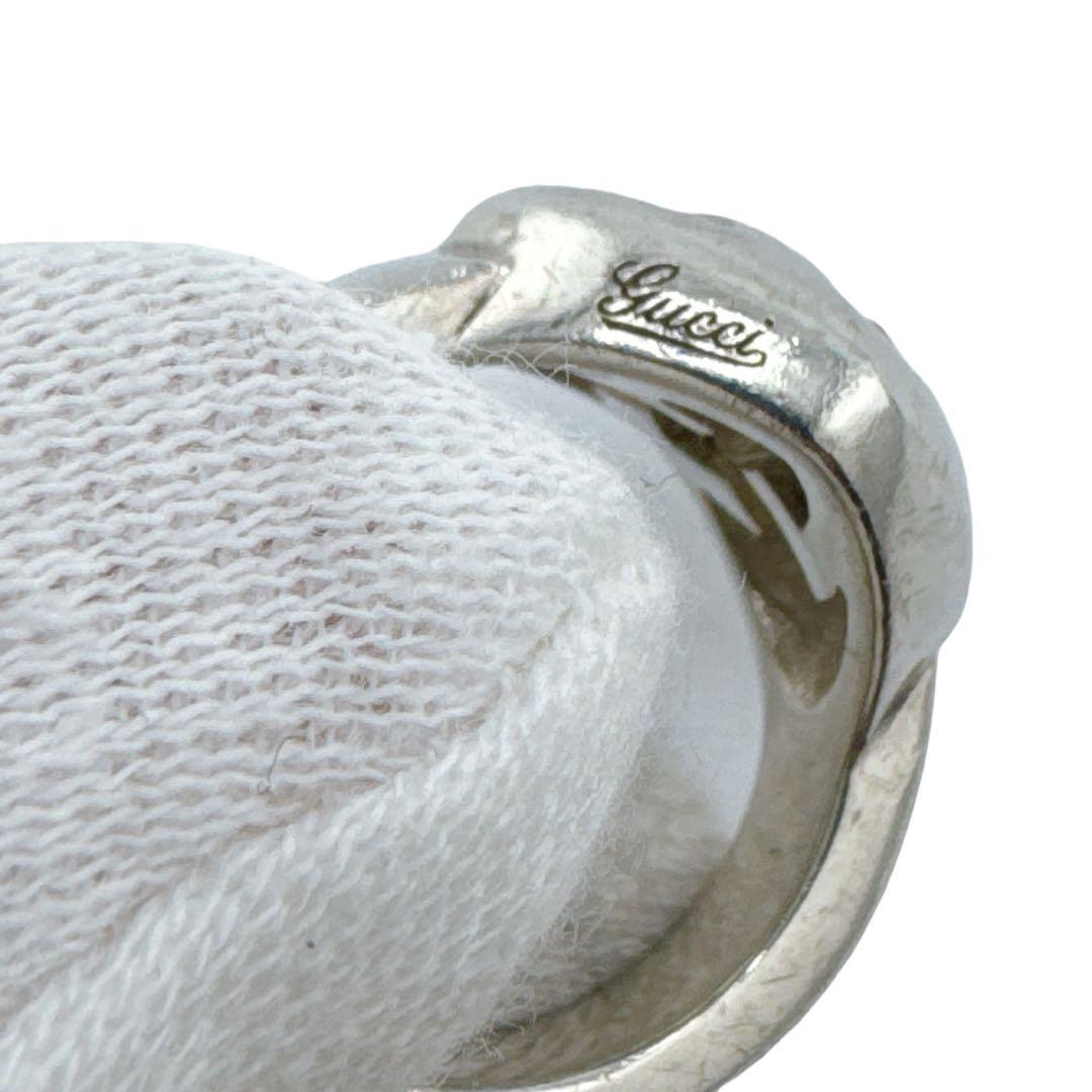 グッチ インターロッキングG ハートブリット リング 指輪 Sv925 シルバー