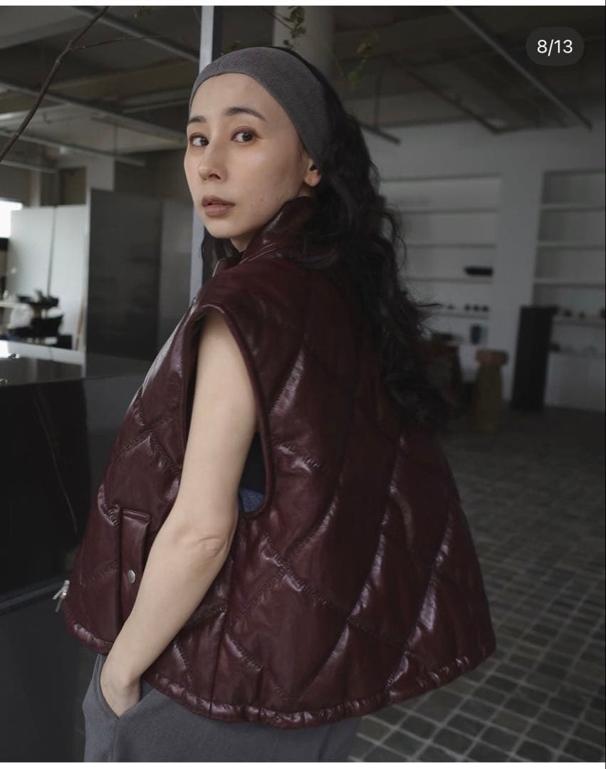 着用1回✨Ameri vintage✨QUILTING MINIVEST