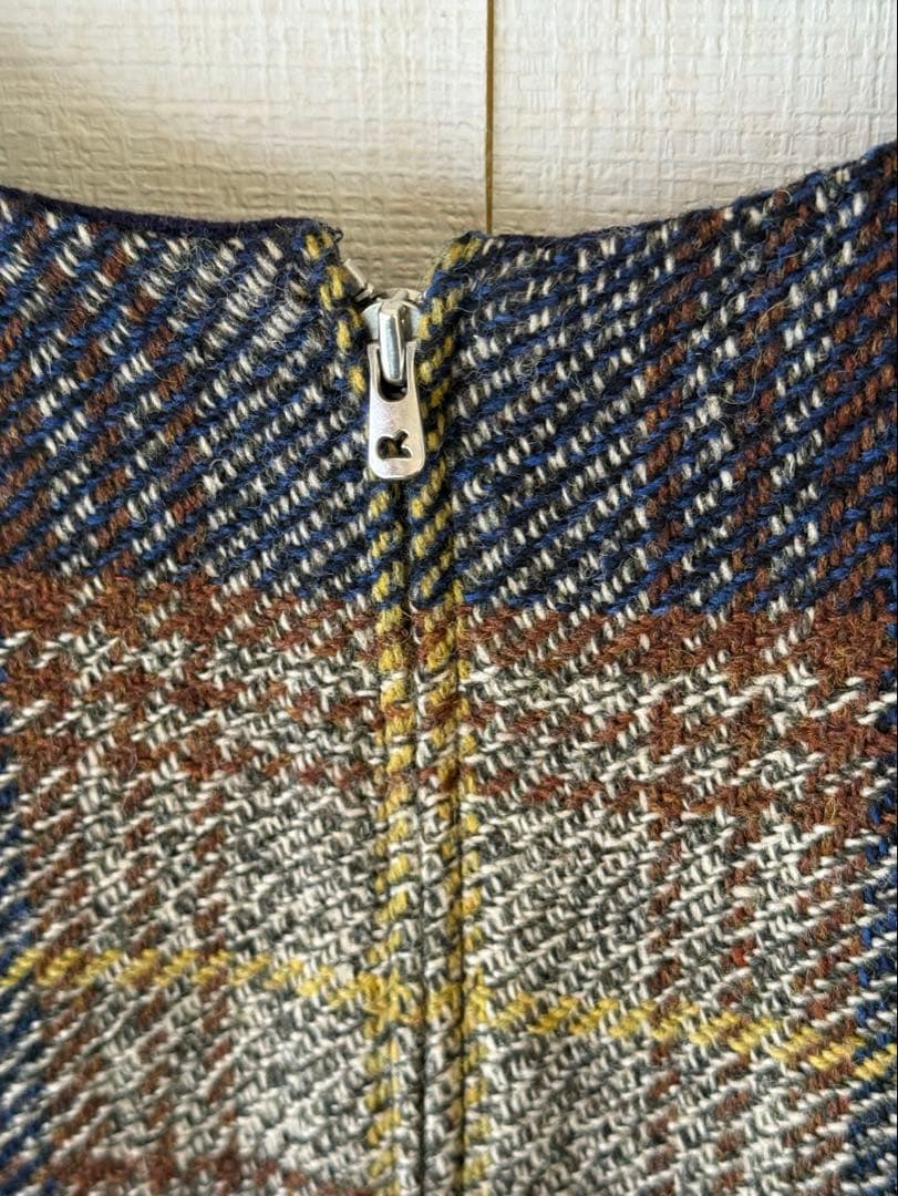 【すっちゃん】45R タブルフェイス ツイードワンピース サイズ3