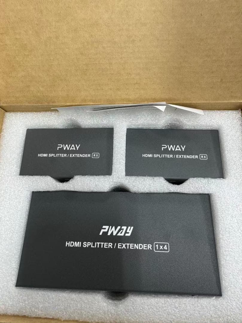 HDMIエクステンダースプリッター伝送165フィート（50m）