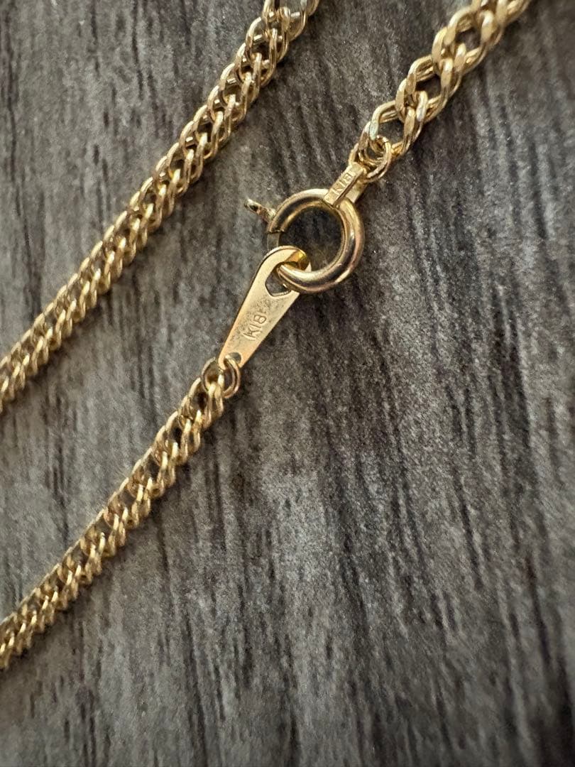 18金 ブレスレット喜平 k18 20cm 中空ダブル幅約2.4mm