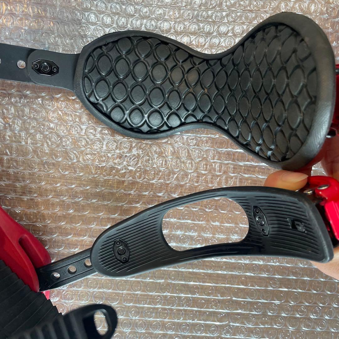 bentl メンズ　ビンディング 赤/白 Mサイズ　26-29cm