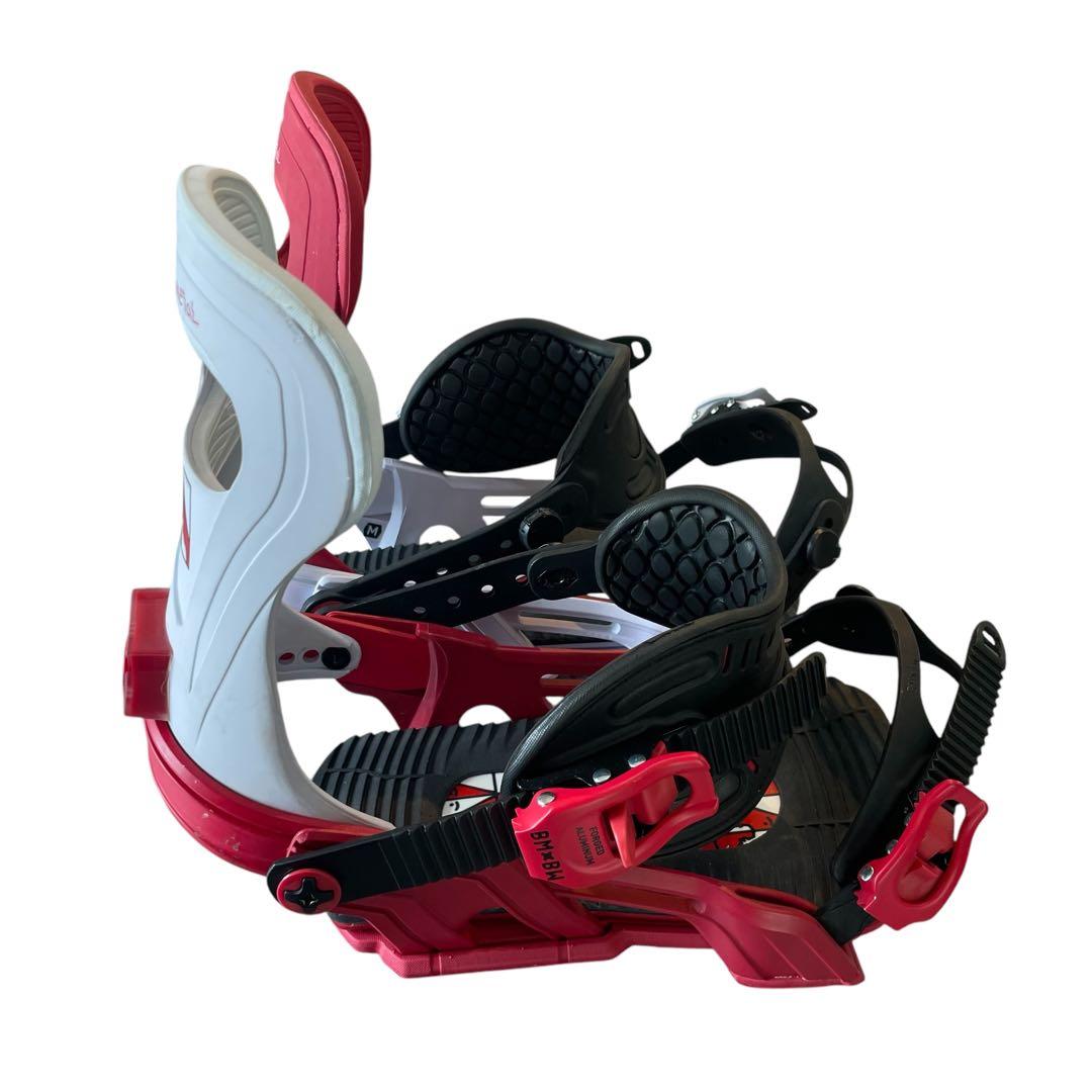 bentl メンズ　ビンディング 赤/白 Mサイズ　26-29cm