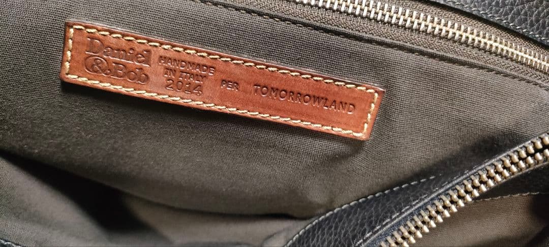 Daniel & Bob 黒 レザートートバッグ