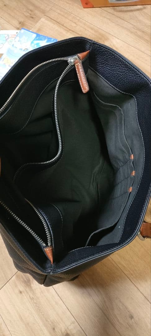 Daniel & Bob 黒 レザートートバッグ