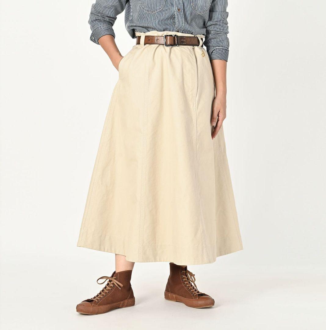 45r 高密度ダックフレアスカート