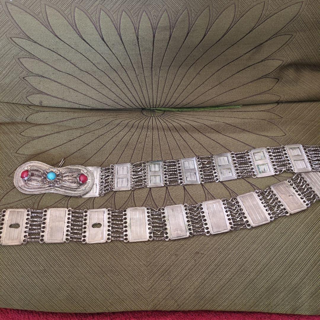 オスマントルコのヴィンテージ テルカリ(銀線細工)のブライダルベルト