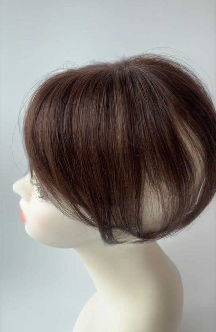 大手メーカー品質 人毛ミックスヘアピース